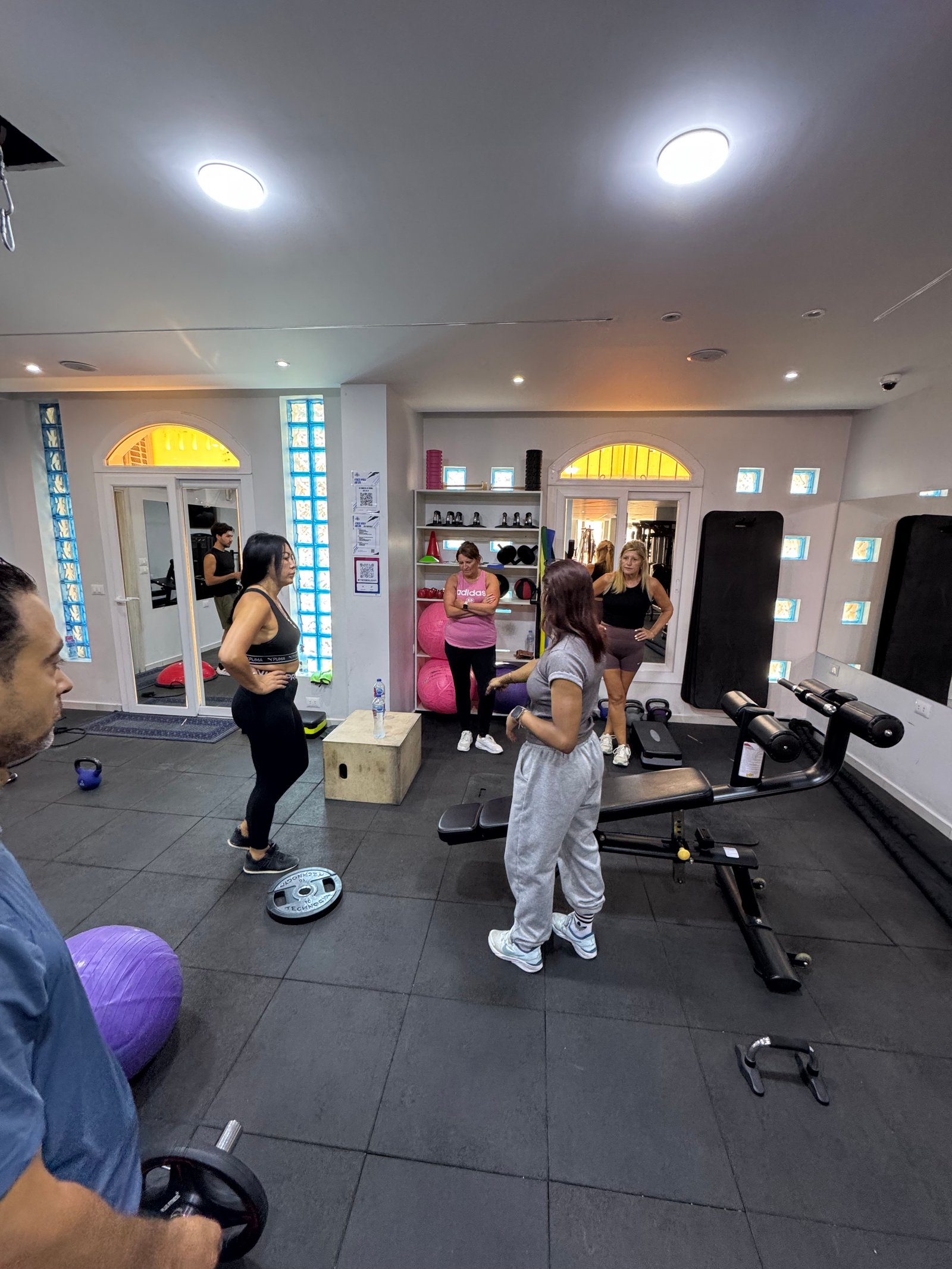Gym equipment at Fitness World and Spa in Hurghada
